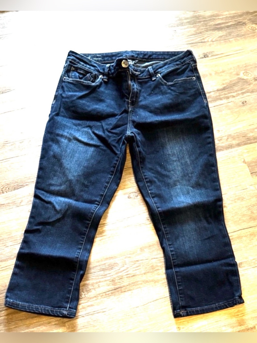 Revolution Jeans Dark Wash Capri Straight Leg Size 28